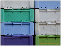 fish crates cool colours