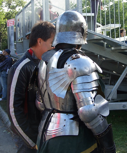 Armored Fighter at the Fort Tryon Park Medieval Festival, October 2010