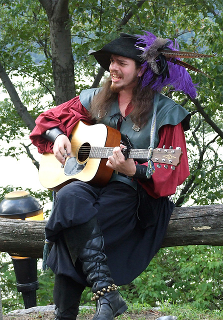 Guitarist Performing at the Fort Tryon Park Medieval Festival, October 2010