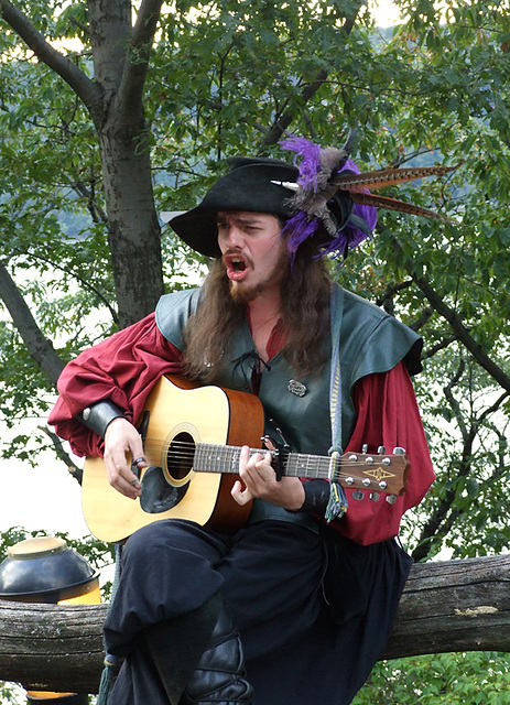 Guitarist Performing at the Fort Tryon Park Medieval Festival, October 2010