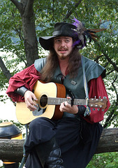 Guitarist Performing at the Fort Tryon Park Medieval Festival, October 2010