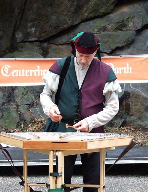 Percussionist at the Fort Tryon Park Medieval Festival, October 2010