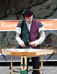 Percussionist at the Fort Tryon Park Medieval Festival, October 2010