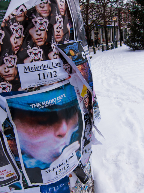 Posters in the snow