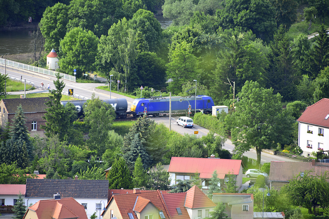 Germany 2013 – Goods train crossing Am Anger (K2234)