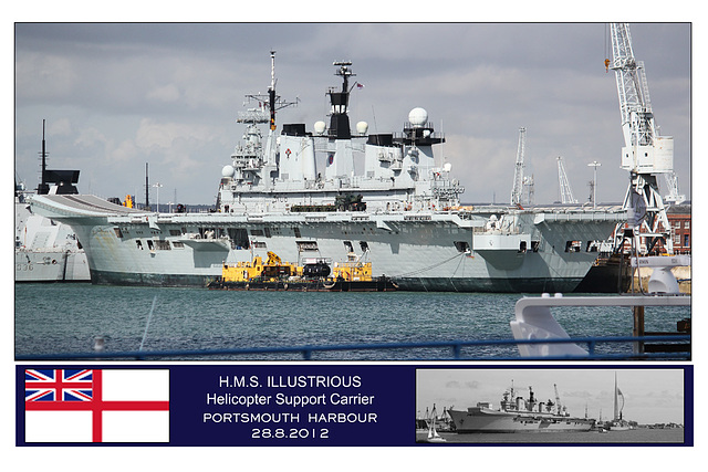 HMS Illustrious - Portsmouth - 28.8.2012