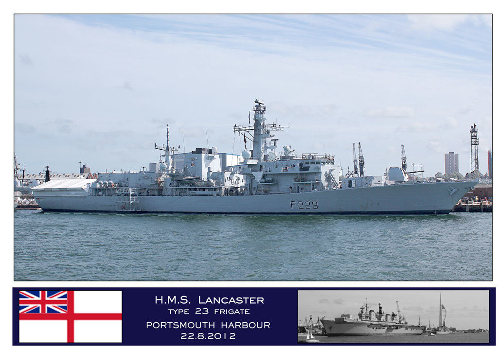 HMS Lancaster Portsmouth 22 8 12