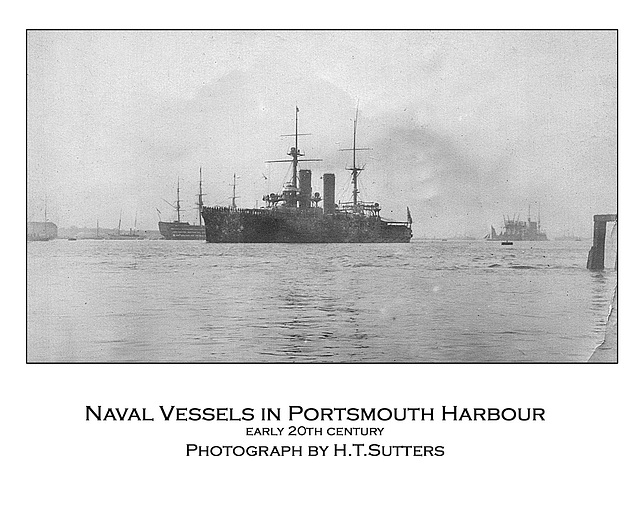 Naval vessels in Portsmouth Harbour by HTS