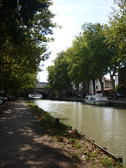 Sur les berges du Canal à Carcassonne