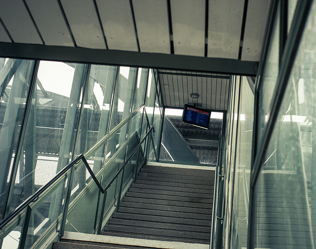 Staircase to the station