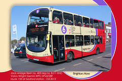 Brighton & Hove Buses fleet no. 403 at Seaford on 2.8.2012