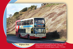 Brighton & Hove fleet no. 673 Isambard Kingdom Brunel approaching Seaford 19.2.2012