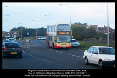 Brighton & Hove Buses - 603 Aubrey Beardsley - Seaford - 24.12.2011