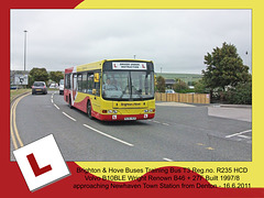 B&H T3 training bus - Volvo Wright Renown - Newhaven - 16.6.2011