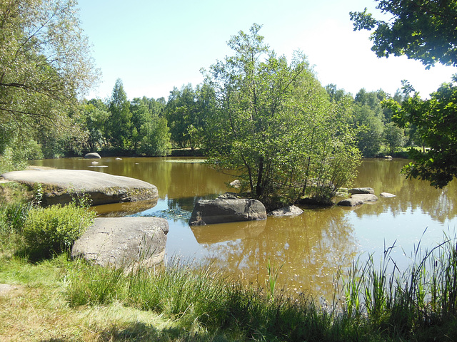 Lageto rande de la naturparko Blockheide