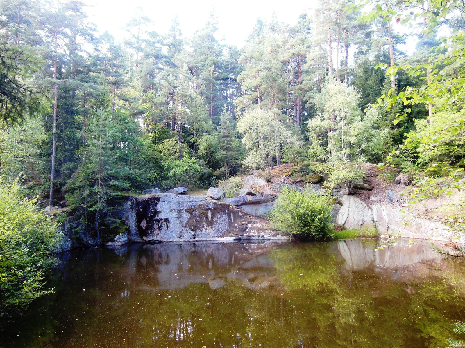 Lunlageto (eksa ŝtonminejo) en la naturparko Blockheide