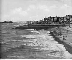 Brighton (looking west) from  new (Palace) Pier c1899