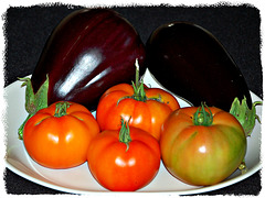 Home grown Tomato & Brinjal