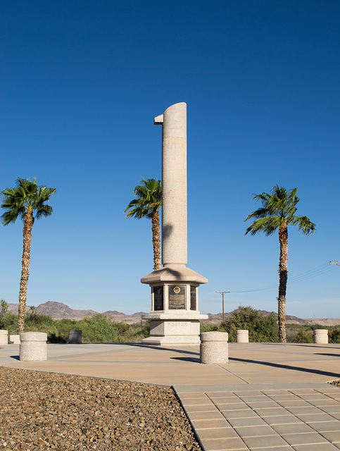 Poston, AZ Japanese Internment Camp monument (0707)