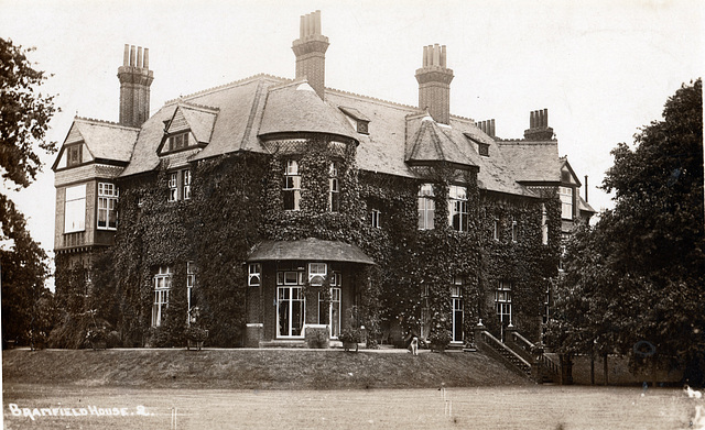 Bramfield House, Bramfield, Suffolk from an Edwardian postcard