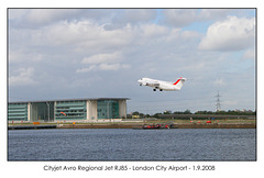 Cityjet EI-RJO taking off LCA 1 9 2008