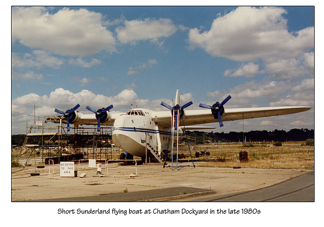 Sunderland flying boat Chatham