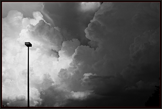 Summer Storm Clouds B/W