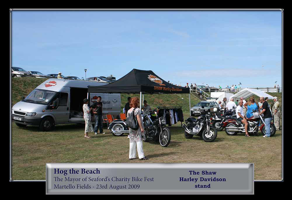 Shaw Harley Davidson stand Seaford Bike Fest 2009