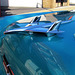 Vintage Blue '55 Chevy Bel Air Hood Ornament