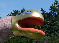 Detail of Snake Tree by Niki de Saint Phalle in the Nassau County Museum of Art, September 2009