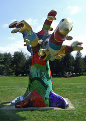 Snake Tree by Niki de Saint Phalle in the Nassau County Museum of Art, September 2009