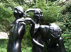 Detail of the Three Graces by Charles Carey Rumsey in the Nassau County Museum of Art, September 2009