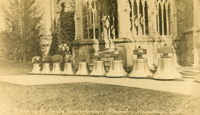 Bells of St. Paul's Presbyterian Church, Hamilton, Ontario, 1906