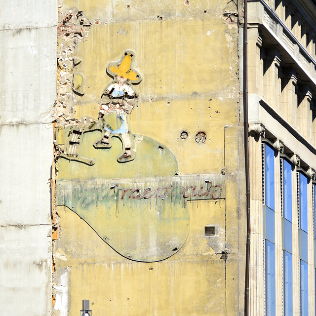 Leipzig 2013 – Old advertisement for a ﬂower shop