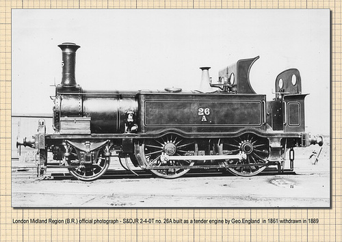 ipernity: S&DJR 2-4-0T 26A 1861 to 1889 - by Phil Sutters