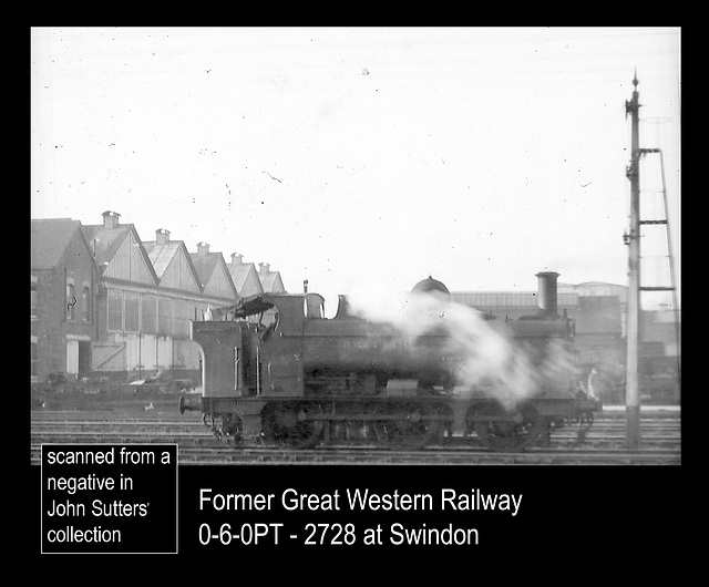 GWR 0-6-0PT  possibly 2728 at Swindon