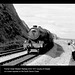 Former Great Western Railway 4-6-0 1011 County of Chester on a down express on the South Devon coast.