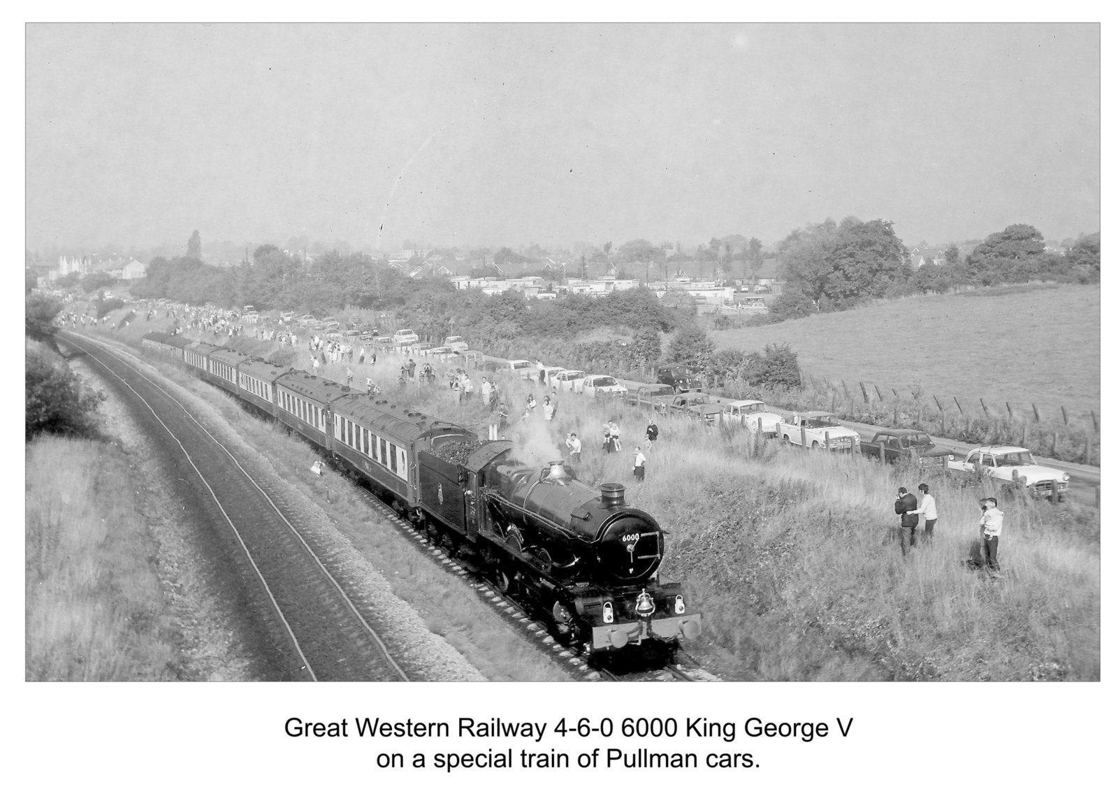 GWR 6000 King George V with Pullman at Patchway - October 1971