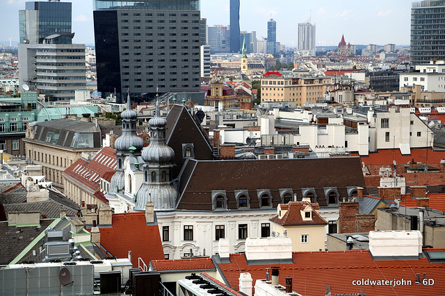 Views from the roof of St Stephen's Cathedral, Vienna