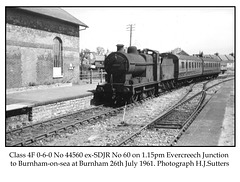 Class 4F 0-6-0 ex-SDJR No 60 at Burnham 26 7 61