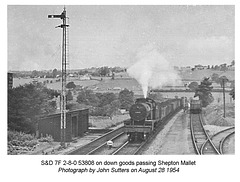 Ex S&D 88 - 53808 - at Shepton Mallet on 28 8 54