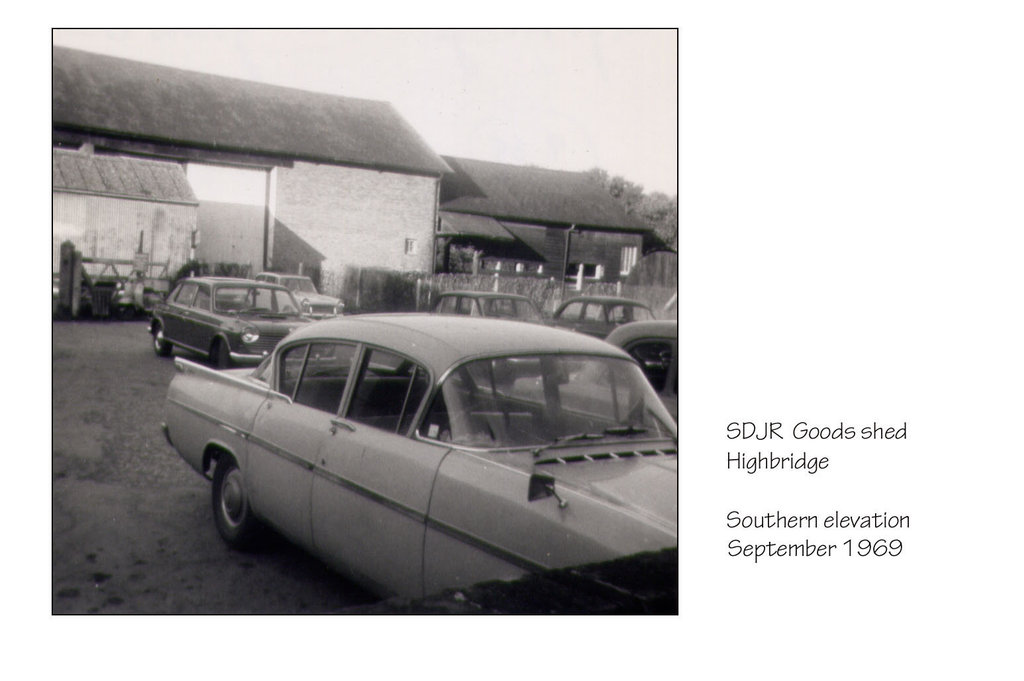 Highbridge goods shed southern elevation - September 1969