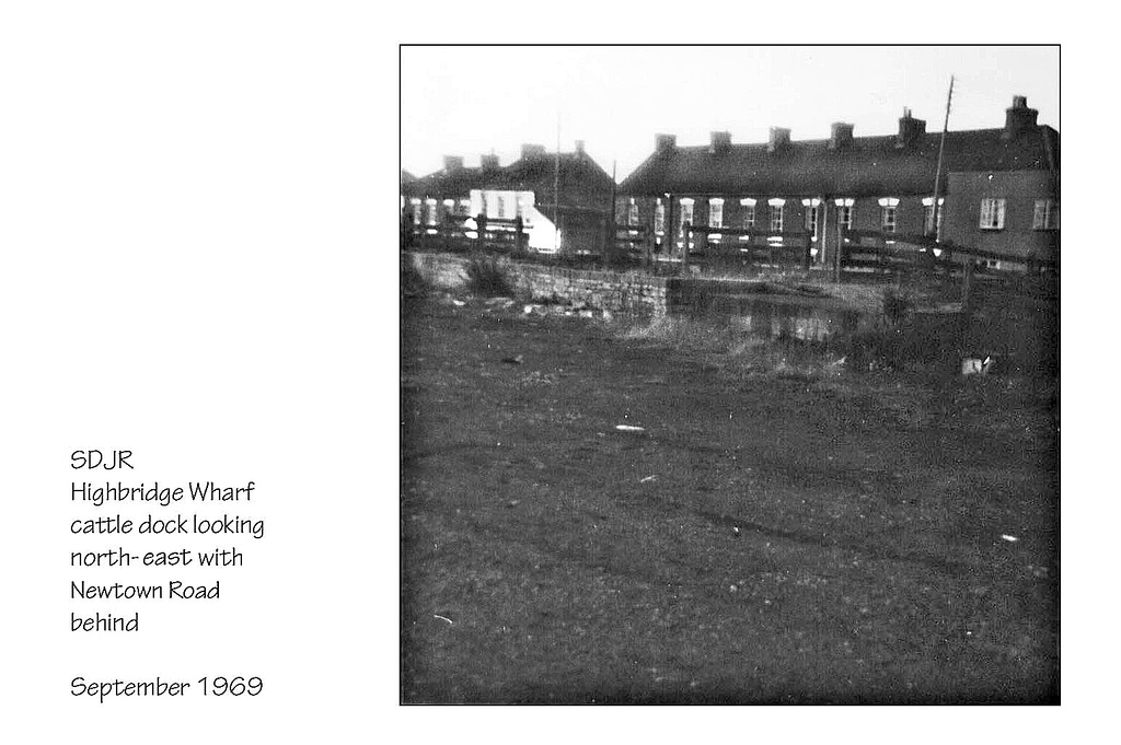 Highbridge Wharf cattle dock looking North East  September 1969