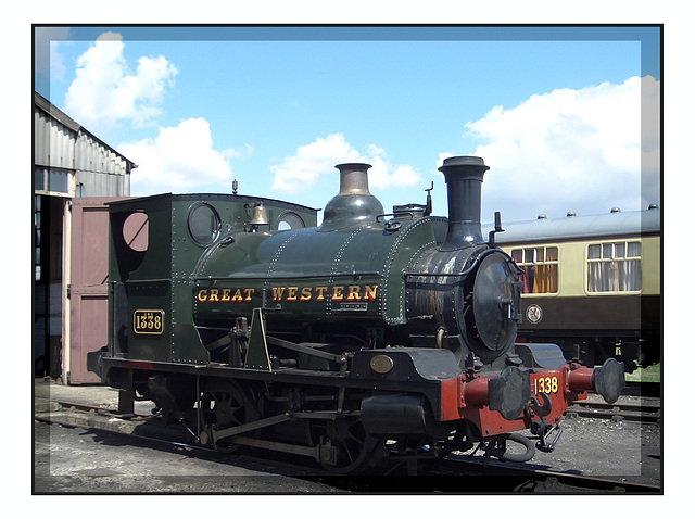 1338 saddle tank at Didcot  5th August 2005