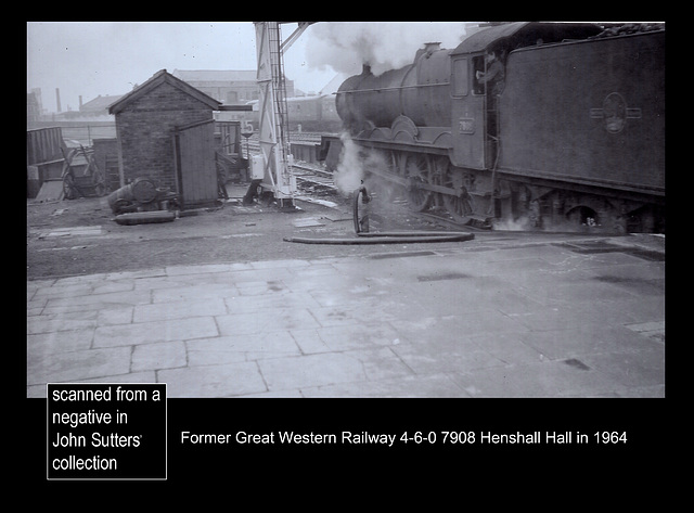 GWR 4-6-0 7908 Henshall Hall 1964