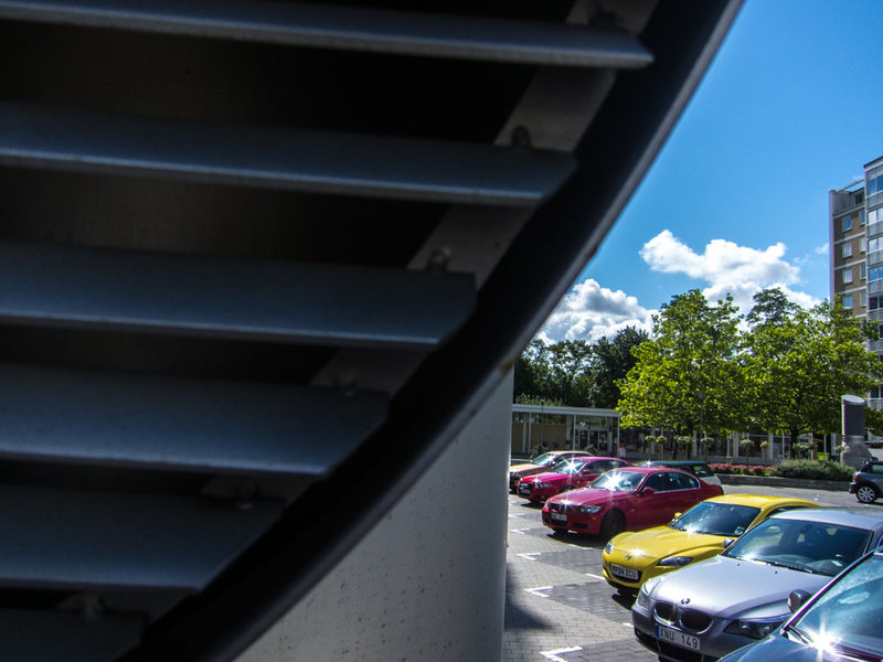 Cars in the sun