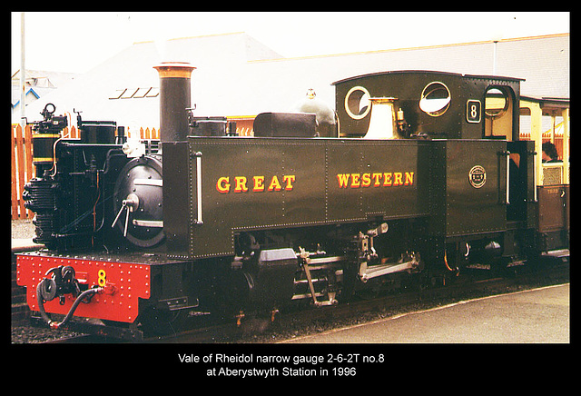 Vale of Rheidol 2-6-2T no 8 Aberystwyth 1996