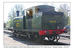 London Brighton & South Coast Railway E4 473 - Bluebell Railway - 19.4.2011