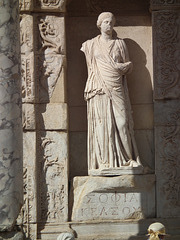 Statue at the Library at Ephesus