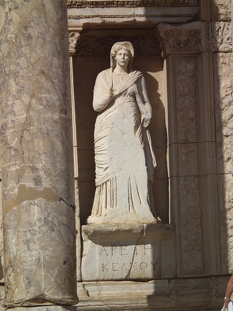 Statue at the Library at Ephesus